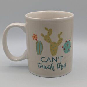 P. Graham Dunn "Can't Touch This" Cactus Mug - Crackle Finish, 12 oz